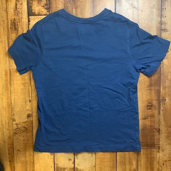 Hanna Andersson shirt size 10 short sleeve shirt wolf blue 140 cotton spring - Picture 4 of 4